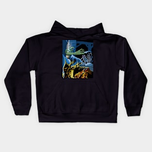 Zombies at the Barn Door Kids Hoodie